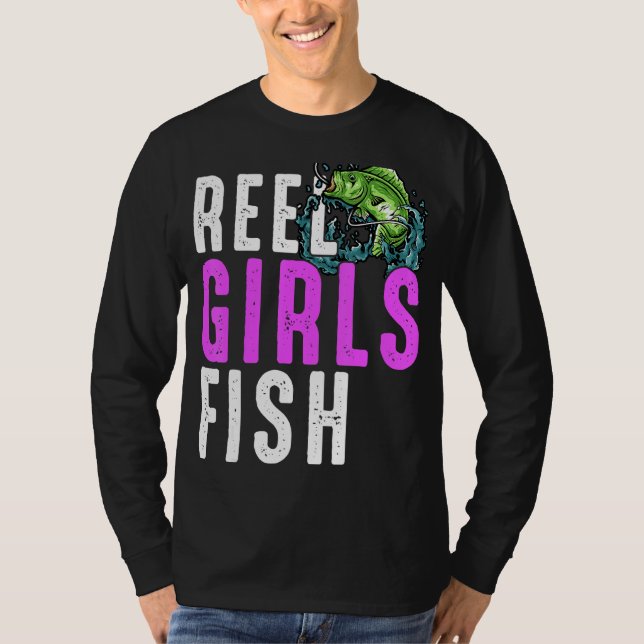 Camiseta Chicas Reel Fish Bass Fishshing woman Mom Grand (Anverso)