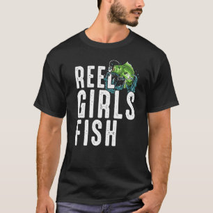 Camiseta Chicas Reel Fish Bass Fishshing woman Mom Grand