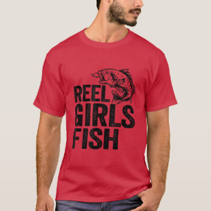 Camiseta Chicas Reel Fish Bass Pescador Graciosa Mamá