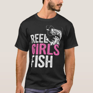 Camiseta Chicas Reel Fish Bass Pescador Graciosa Mamá