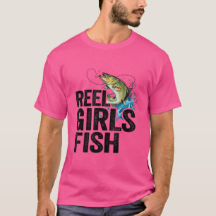 Camiseta Chicas Reel Fish Bass Pescador Graciosa Mamá