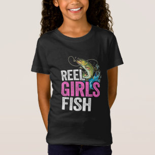 Camiseta Chicas Reel Fish Bass Pescador Gracioso