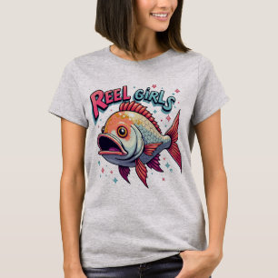 Camiseta Chicas Reel Fish T-Shirt - Divertido, Único Y De M