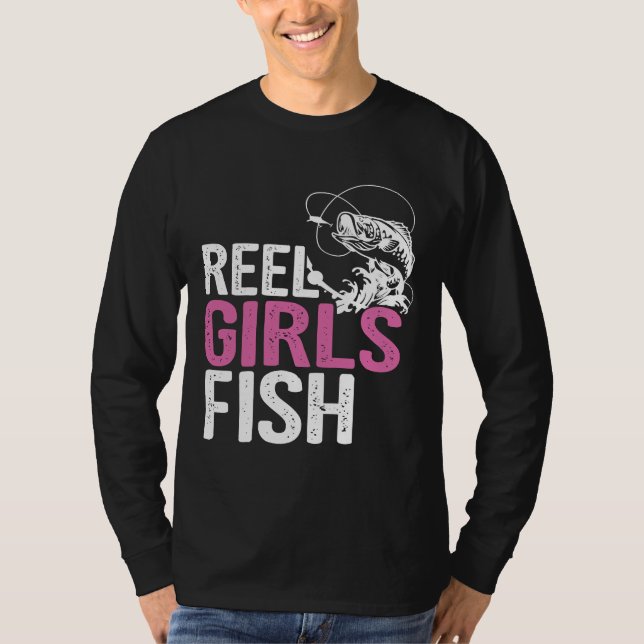 Camiseta Chicas Reel Pescador Pescador De Bass Pescador Mom (Anverso)