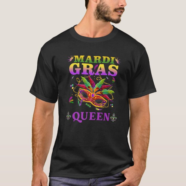 Camiseta Chicas Reina del Mardi Gras Carnaval de mujeres ad (Anverso)