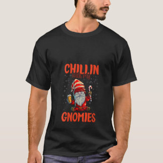 Camiseta Chicas Relajandome Con Mis Gnomies Tres Cristo