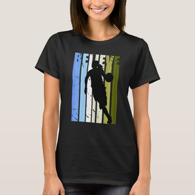 Camiseta Chicas Retro Baloncesto Vint Motivacional Inspirad (Anverso)