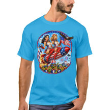 Chicas Retro Cohete USA