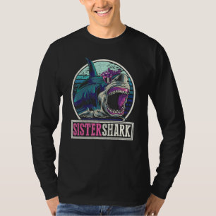 Camiseta Chicas Retro Ocean Animal Family Predator Sister S
