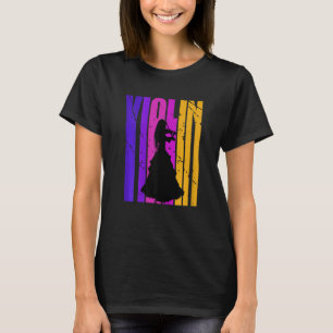 Camiseta Chicas Retro Violin Birthday Violinist Orchestra D