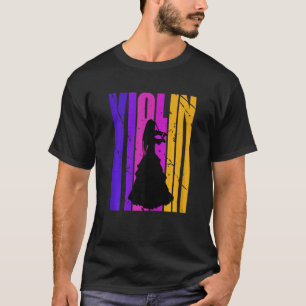 Camiseta Chicas Retro Violin Birthday Violinist Orchestra D