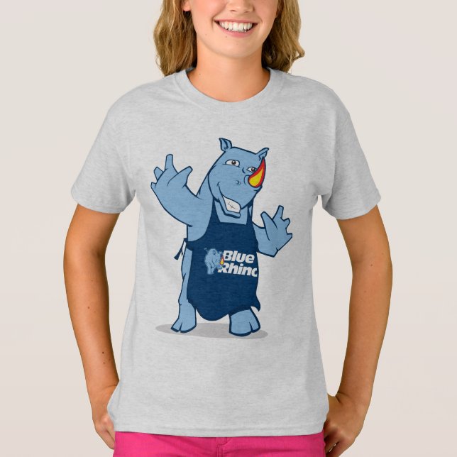 Camiseta Chicas "rinocerontes" de rinoceronte azul (Anverso)