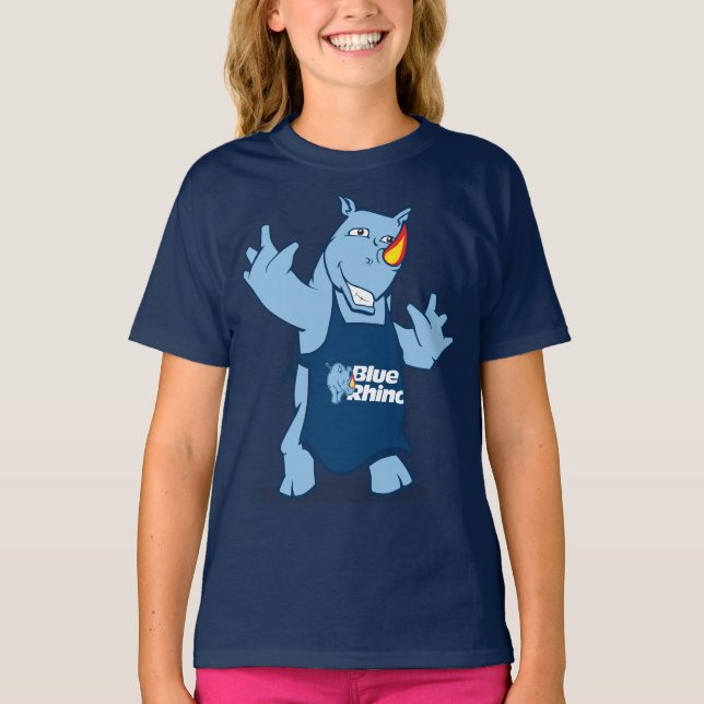 Camiseta Chicas "rinocerontes" de rinoceronte azul (Anverso)