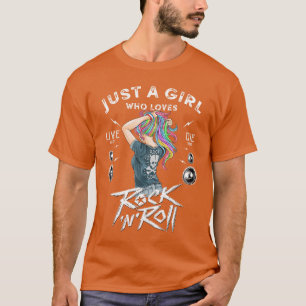 Camiseta Chicas Rock and Roll Music Novedad Diseños Cool v