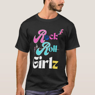 Camiseta chicas Rock n Roll Retro de los años 80