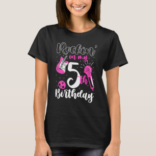 Camiseta Chicas Rockstar Estrella de rock de cumpleaños gui