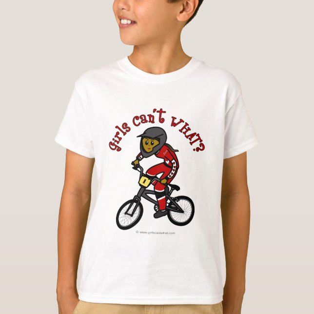 Camiseta Chicas rojos oscuros BMX (Anverso)