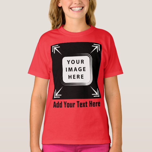 Camiseta Chicas Ropa Añadir plantilla de fotografía Chicas  (Anverso)