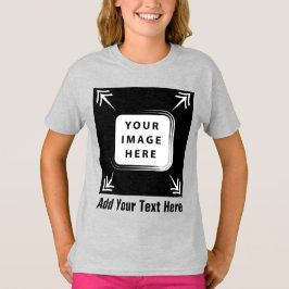 Camiseta Chicas Ropa Añadir plantilla de fotografía Chicas 