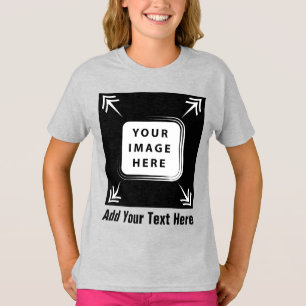 Camiseta Chicas Ropa Añadir plantilla de fotografía Chicas