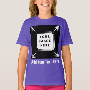 Camiseta Chicas Ropa Añadir plantilla de fotografía Chicas 
