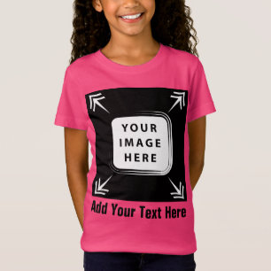 Camiseta Chicas Ropa Añadir plantilla de fotografía Chicas 