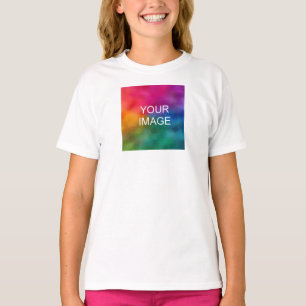 Camiseta Chicas Ropa Diseño Delantero Y Atrás Añadir Imagen