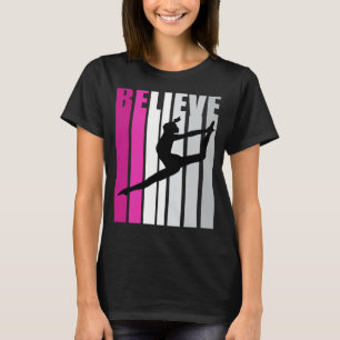 Camiseta Chicas rosados creen que pelotón de danza motivaci