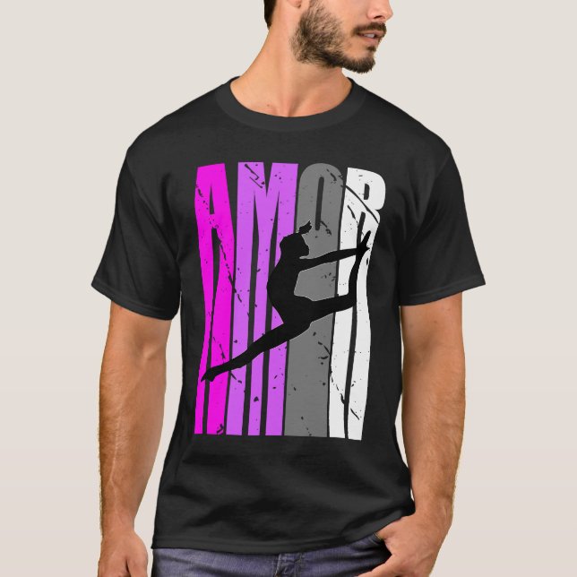 Camiseta Chicas rosados morados bailan cumpleaños retro squ (Anverso)
