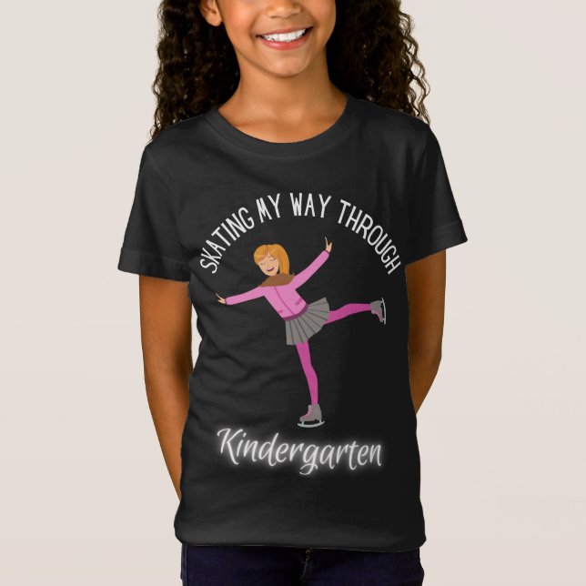 Camiseta Chicas rubios patinando a mi manera a través del j (Anverso)