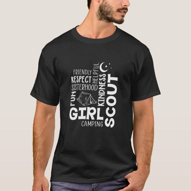 Camiseta Chicas Scout Camping Adventure Scout Troop Cookie  (Anverso)