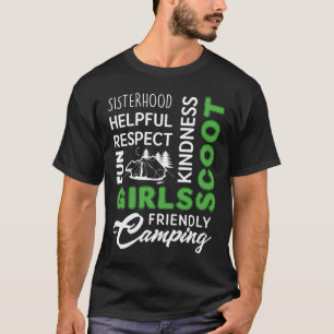 Camiseta Chicas Scout Camping Shirt, Chica de Regalos de va