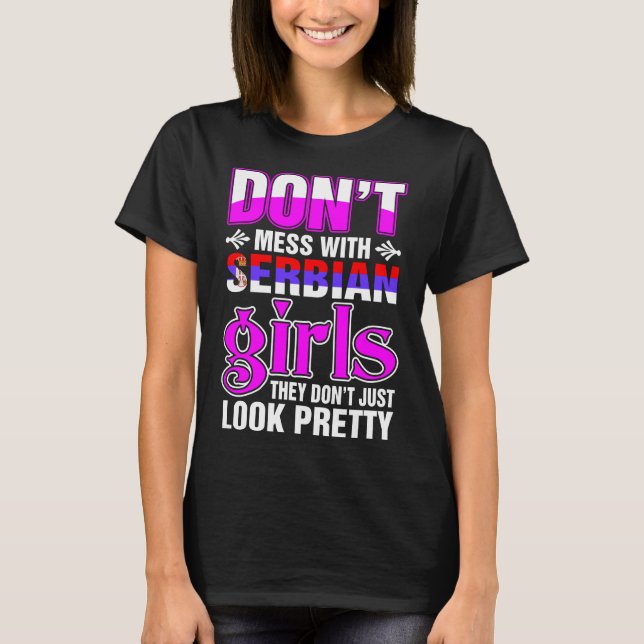 Camiseta Chicas serbios ven a Bonitos (Anverso)