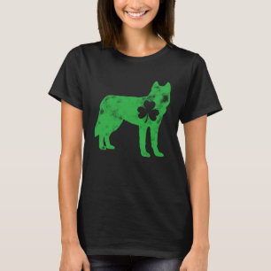 Camiseta Chicas siberianos Husky St Patrick s Day Chamroc