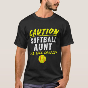 Camiseta Chicas Softll Tía Divertida Lanzamiento Rápido
