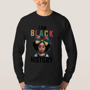 Camiseta Chicas Soy Mes de la Historia Negra Melanina Afroa