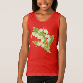 Camiseta Chicas Spaghetti Strap Tank Top: Lily of the Valle