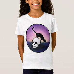 CAMISETA CHICAS SPOOKY SKULL CAT