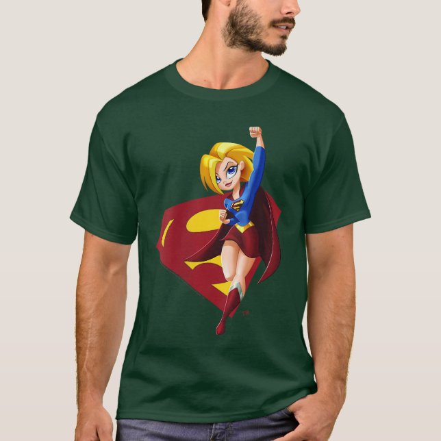 Camiseta Chicas Superhéroes de DC Comics Supergirl Cuello e (Anverso)