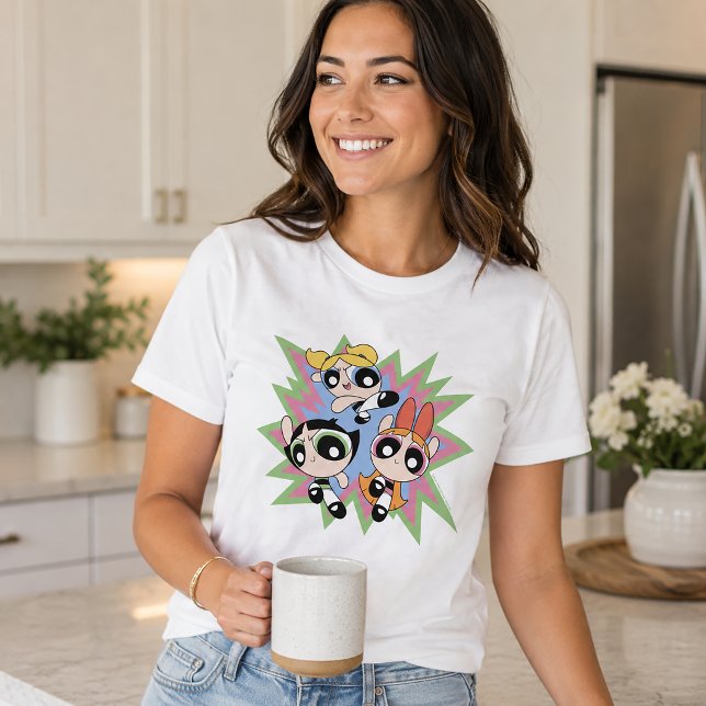 Camiseta Chicas Superpoderosas Factor de Poder (Simulated person wearing shirt)