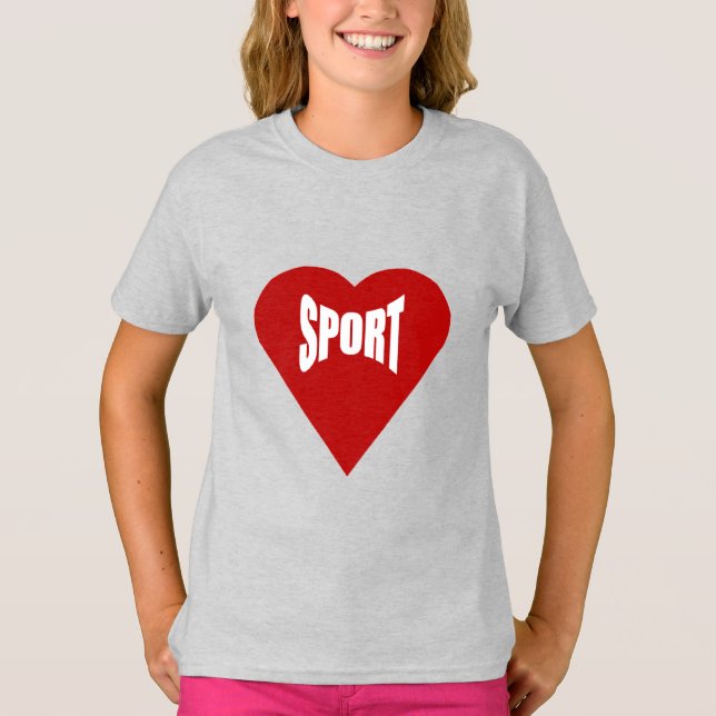 Camiseta Chicas T-Shirt ash LOVE SPORT (Anverso)