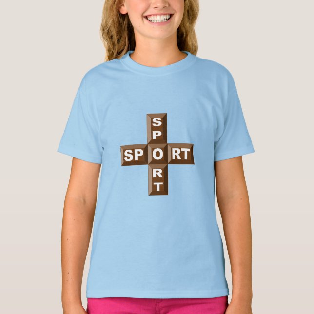 Camiseta Chicas T-Shirt blue CHOCOLAT SPORT (Anverso)