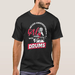 Camiseta Chicas tambores musicales musicales musicales D