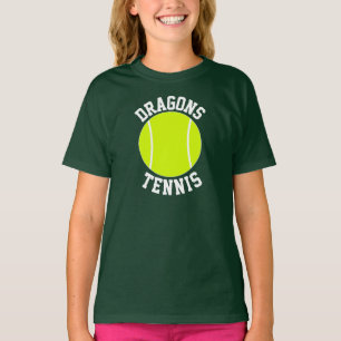 Camiseta Chicas Tennis Personalizado nombre de equipo o cam