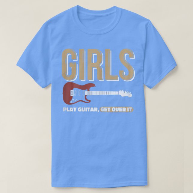 Camiseta Chicas tocan guitarras por Chica de guitarra (Diseño del anverso)