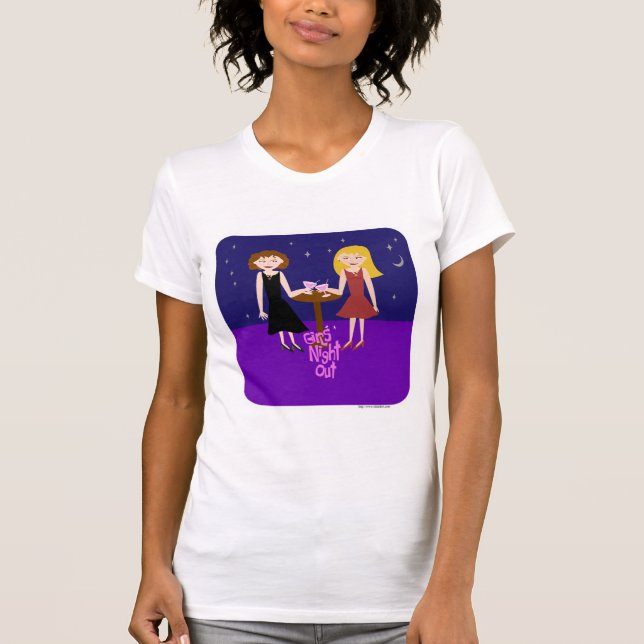 Camiseta Chicas tranquilos, Personalizado divertido (Anverso)