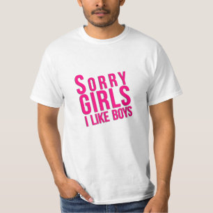 Camiseta "Chicas tristes. Tengo gusto de muchachos."