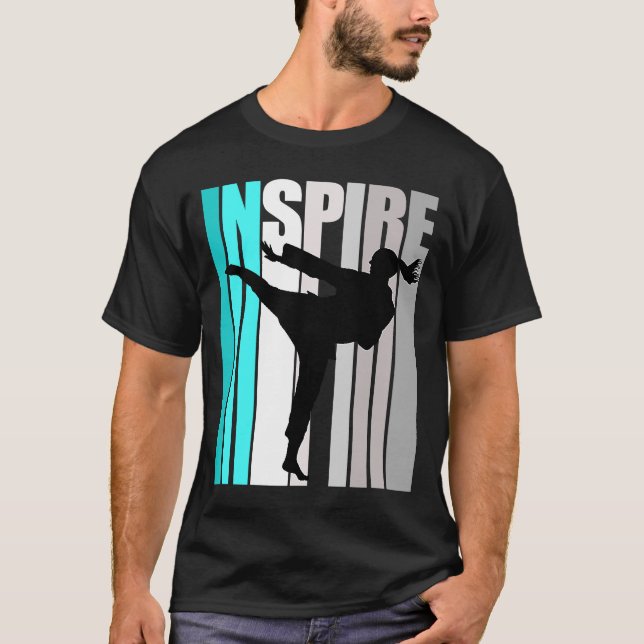 Camiseta Chicas Turquoise Karate Encourag cumpleaños ilimit (Anverso)