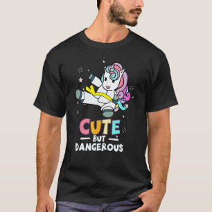 Camiseta Chicas Unicornio de Karate Taekwondo Lindas pero P