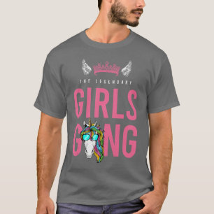 Camiseta Chicas unicornio unicornio Noche fuera Bache de cu
